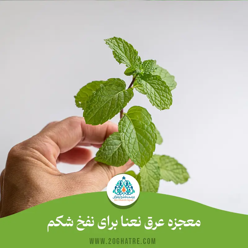 عرق نعنا برای نفخ شکم